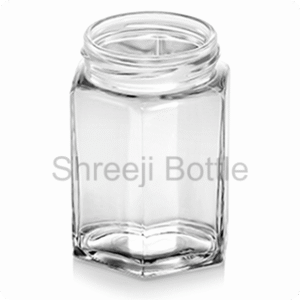 190 ML HEXAGONAL JAR DB-48
